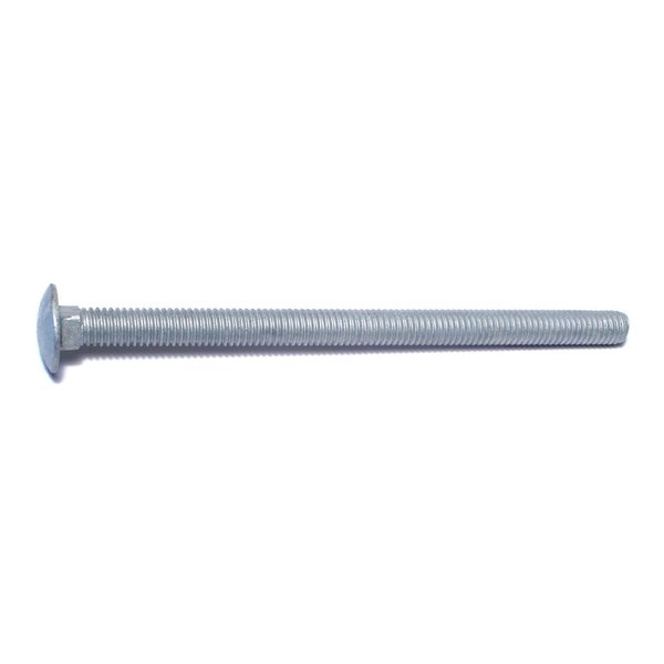Midwest Fastener 3/8"-16 x 6" Hot Dip Galvanized Grade 2 / A307 Steel Coarse Thread Carriage Bolts 50PK 05511